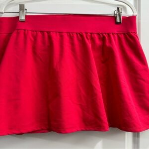 Red adidas tennis skirt